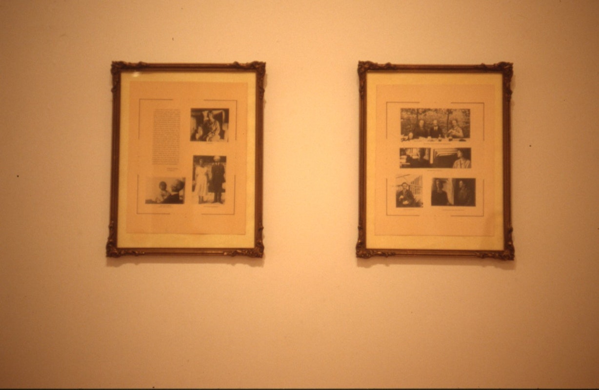 Fional MacDonald, Pages 60 and 61 from Lady Marguerite's Album, 1989, framed, 450x340cm. Image courtesy of Gertrude Archive.