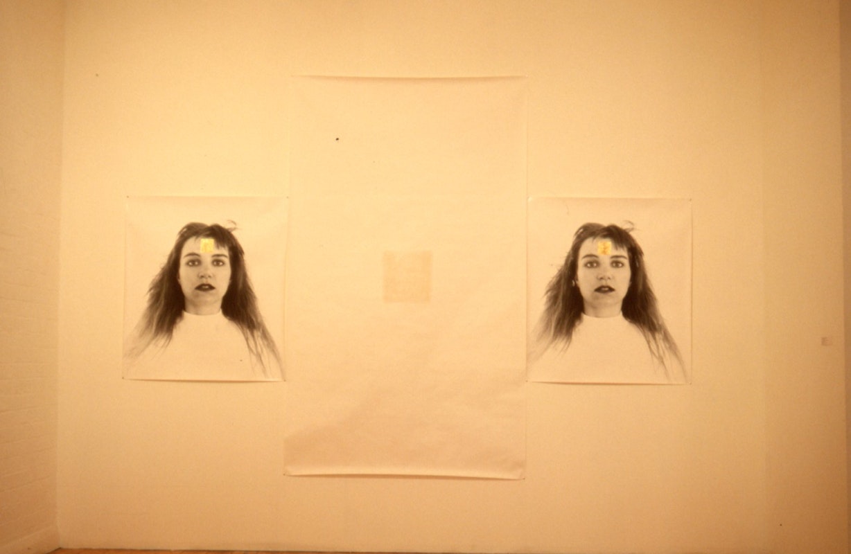 Rose Lang and Steig Persson, Untitled Tritych, 1989, words on paper, paper unspecified. Image courtesy of Gertrude Archive.