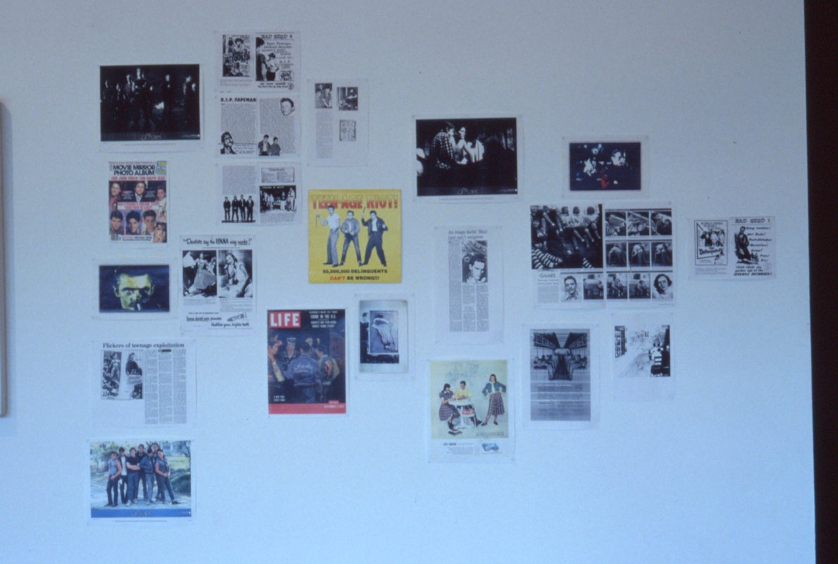 Robert Rooney, Teen Scenes and Teen Dreams (detail, Documentation - 1952-1988), 1989, Mixed Media, measurements variable. Image courtesy of Gertrude Archive.