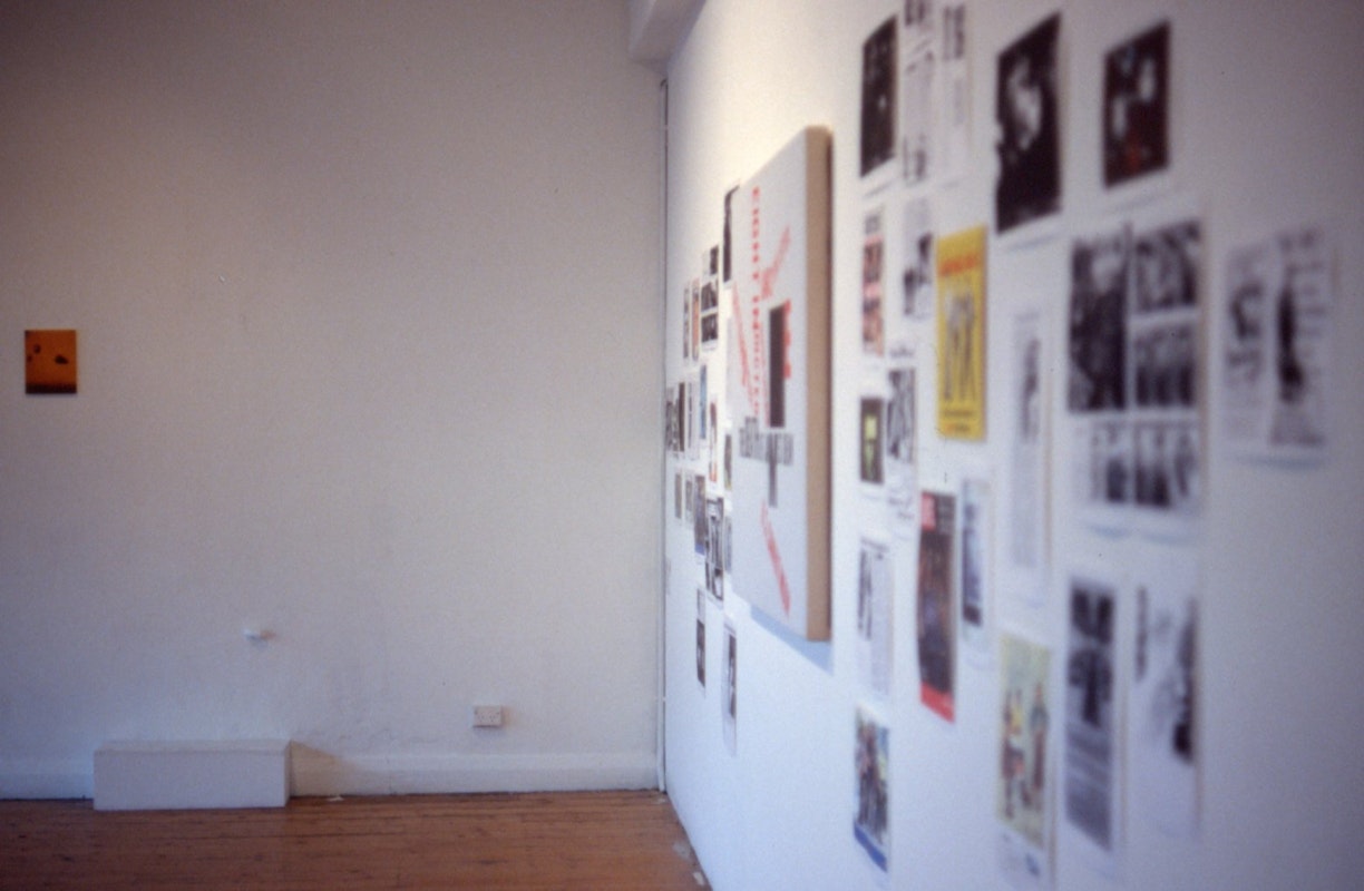 Installation view, Annotations, curated by Rose Lang and Virginia Trioli, 1989. Image courtesy of Gertrude Archive.