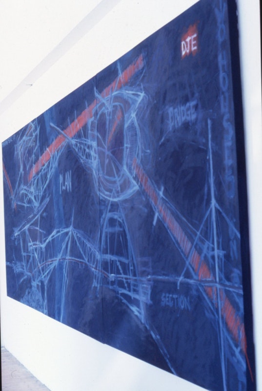 Installation view, Architecture in Progress, Dale Jones-Evans, 1989. Image courtesy of Gertrude Archive.