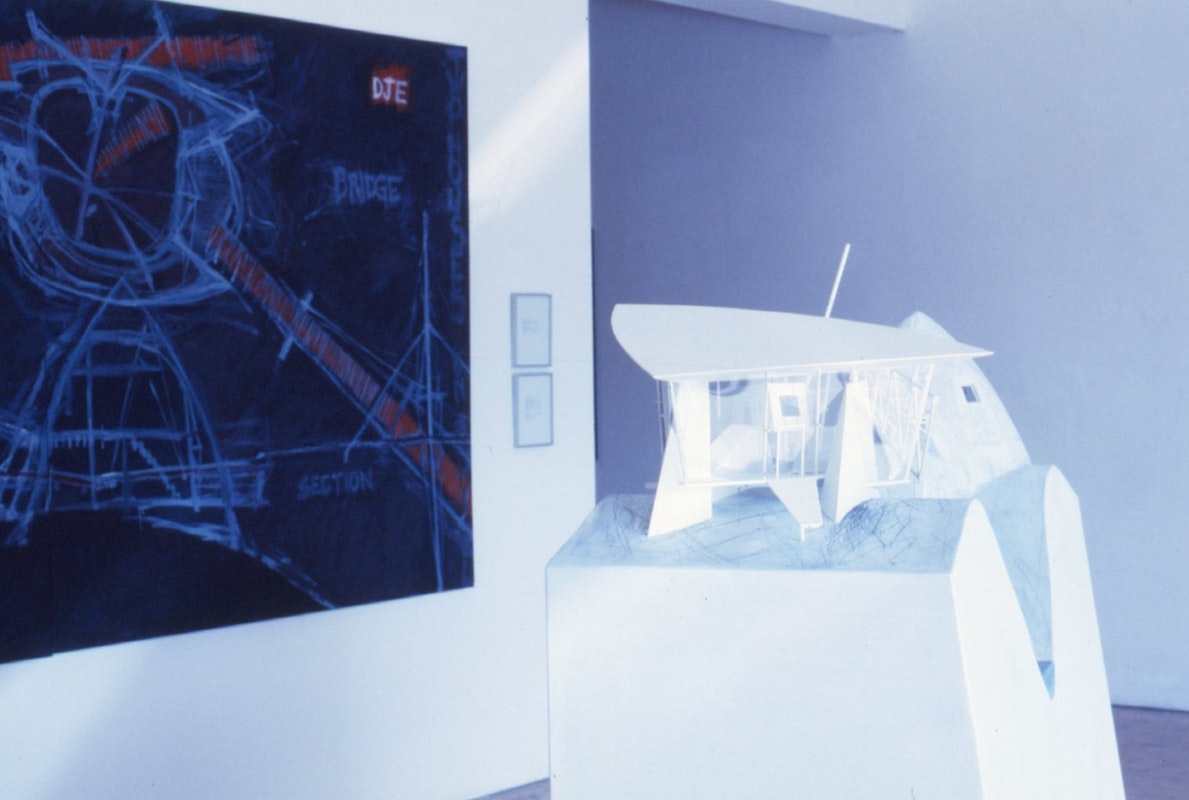 Installation view, Architecture in Progress, Dale Jones-Evans, 1989. Image courtesy of Gertrude Archive.