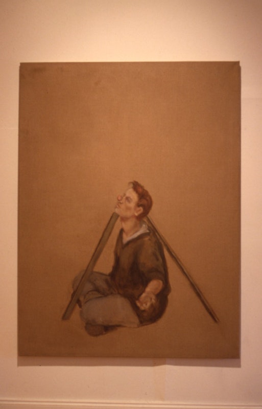 Lisa Lewis, Temperance, 1989, oil on linen, 182x137cm. Image courtesy of Gertrude Archives.