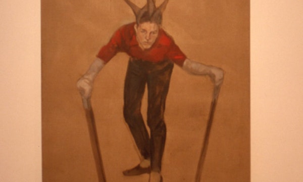 Lisa Lewis, Hope. 1989, oil on linen, 197x121.5cm. Image courtesy of Gertrude Archives.