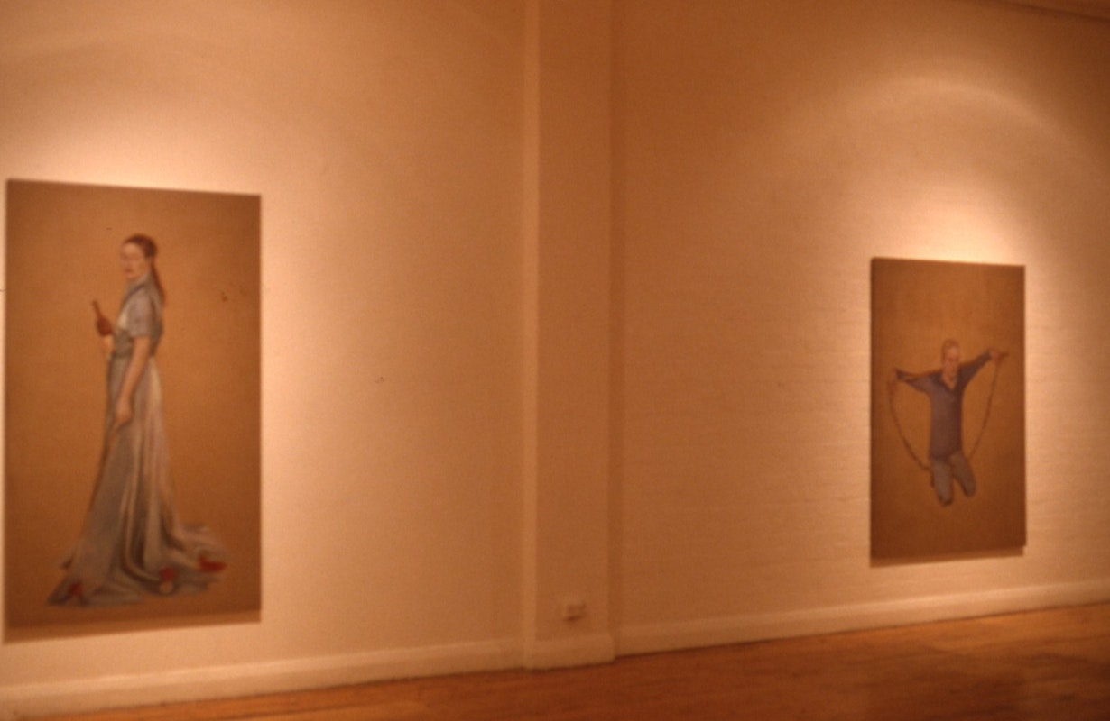 Installation view, The Virtues, Lisa Lewis, 1989. Image courtesy of Gertrude Archives.
