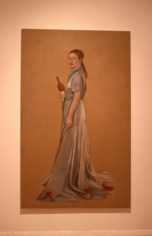 Lisa Lewis, Fortitude, oil on linen, 197x121.5cm. Image courtesy of Gertrude Archives.