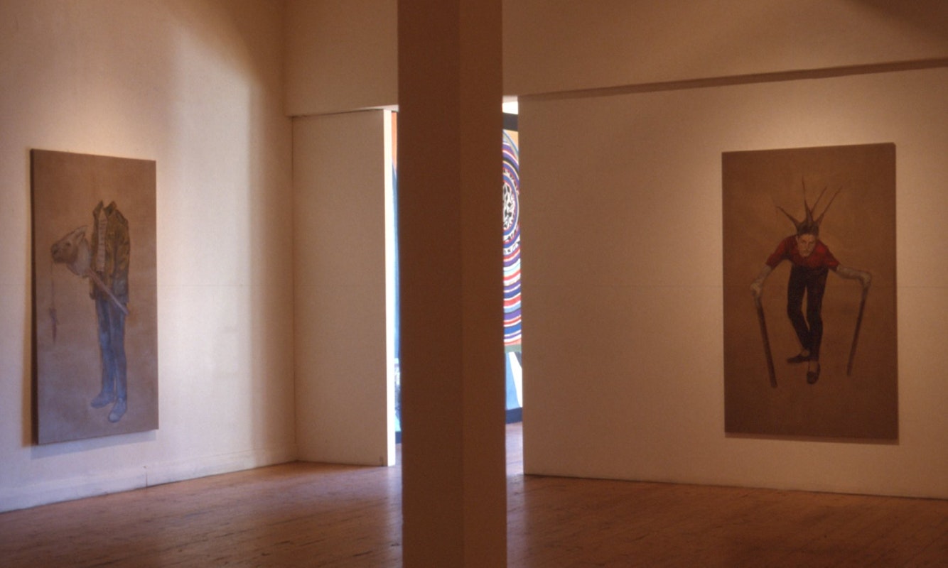 Installation view, The Virtues, Lisa Lewis, 1989. Image courtesy of Gertrude Archives.