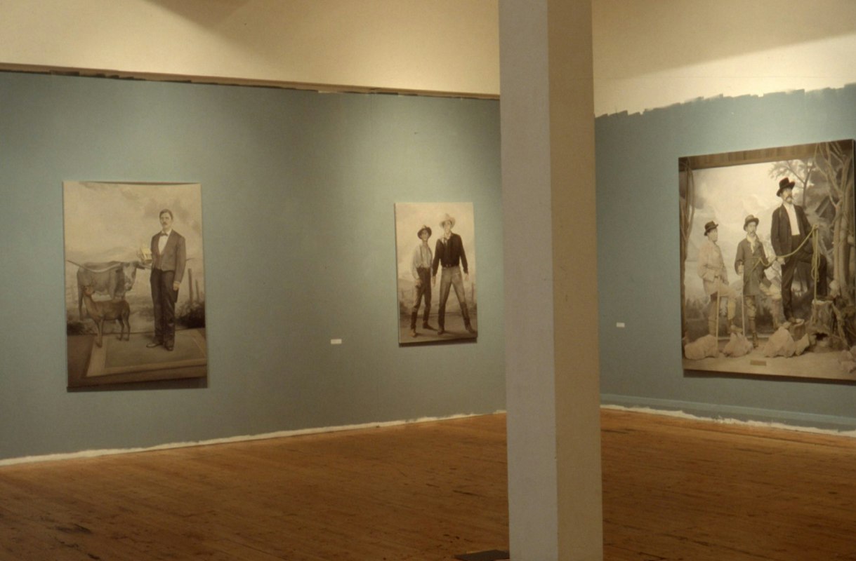 Installation View, Stephen Bush & Janet Burchill, curated by Peter Cripps, 1988. Image courtesy of Gertrude Archive.