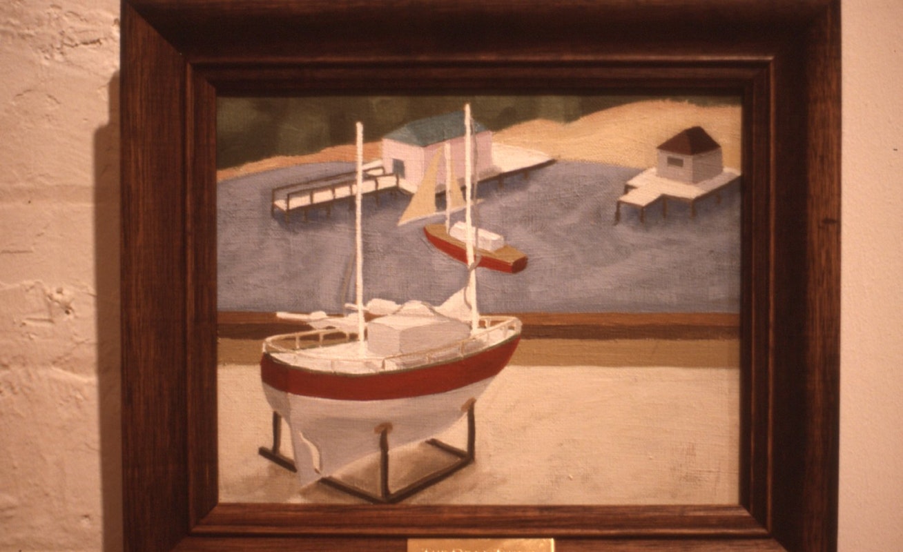 Roisin O'Dwyer, The Real Thing, 1985, oil on canvas, 20x25cm. Image courtesy of Gertrude Archive.