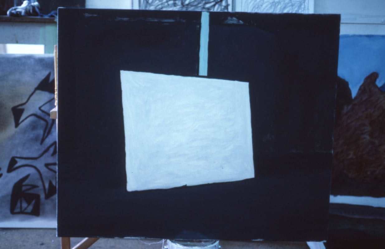 Elizabeth Newman, Blank Canvas, 1985, oil on canvas, 76.2x91.4cm. Image courtesy of Gertrude Archive.