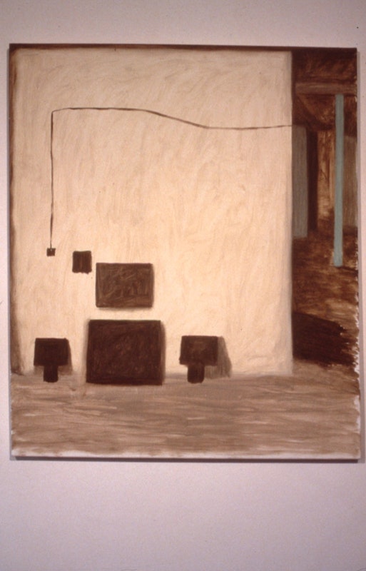 Elizabeth Newman, Studio Picture, 1985, oil on canvas, 91.4x76.2cm. Image courtesy of Gertrude Archive.