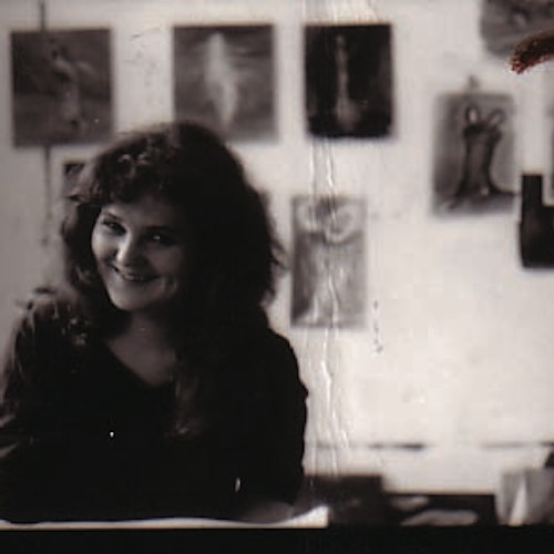 Rosie Weiss, studio portrait, 1988, 200 Gertrude Street, Naarm Melbourne. Courtesy the Gertrude Archive.