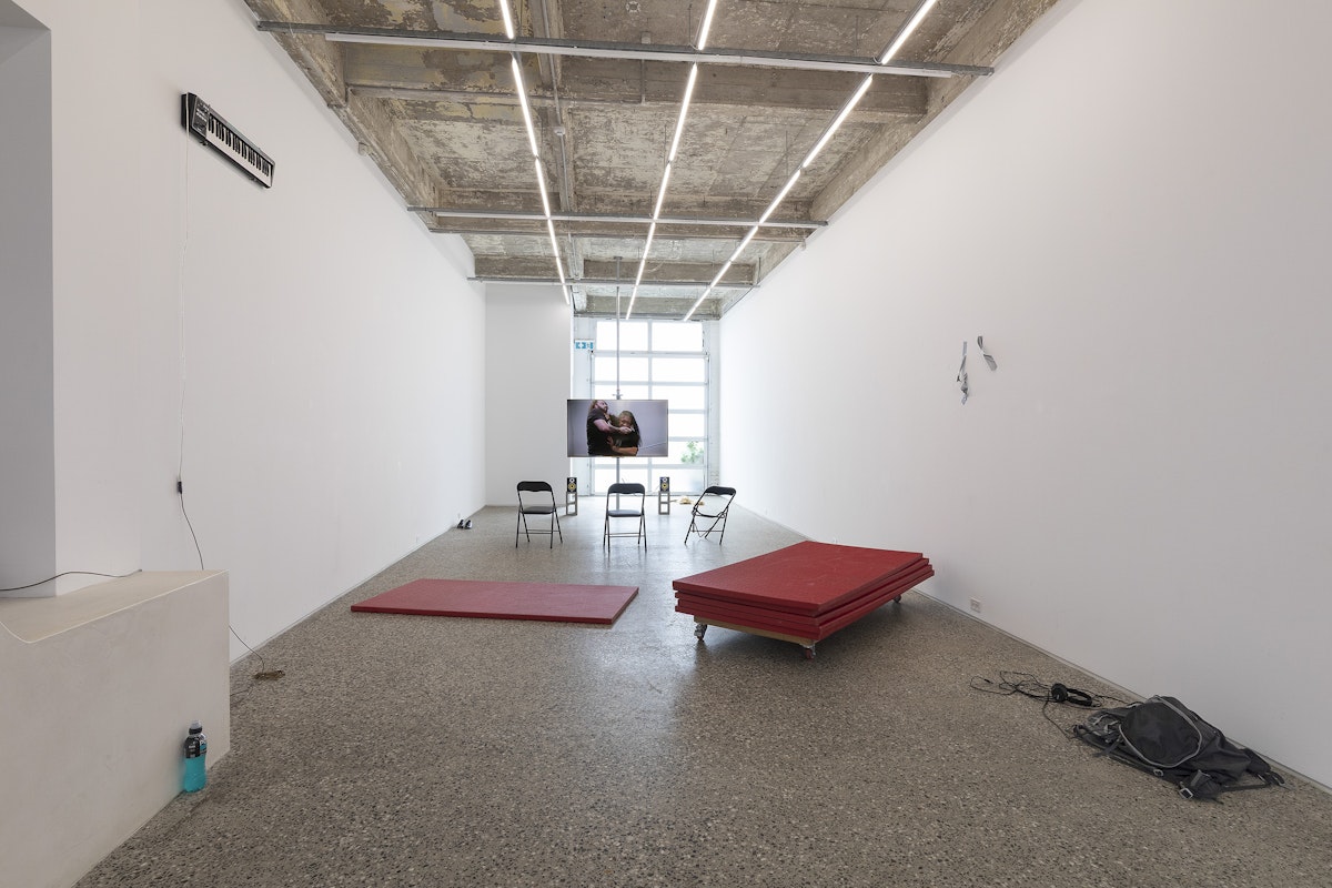 Rebecca Jensen, Marking Out, installation view, Gertrude Glasshouse, Naarm, Melbourne, 2026, image courtesy and © the artist, photograph: Christian Capurro