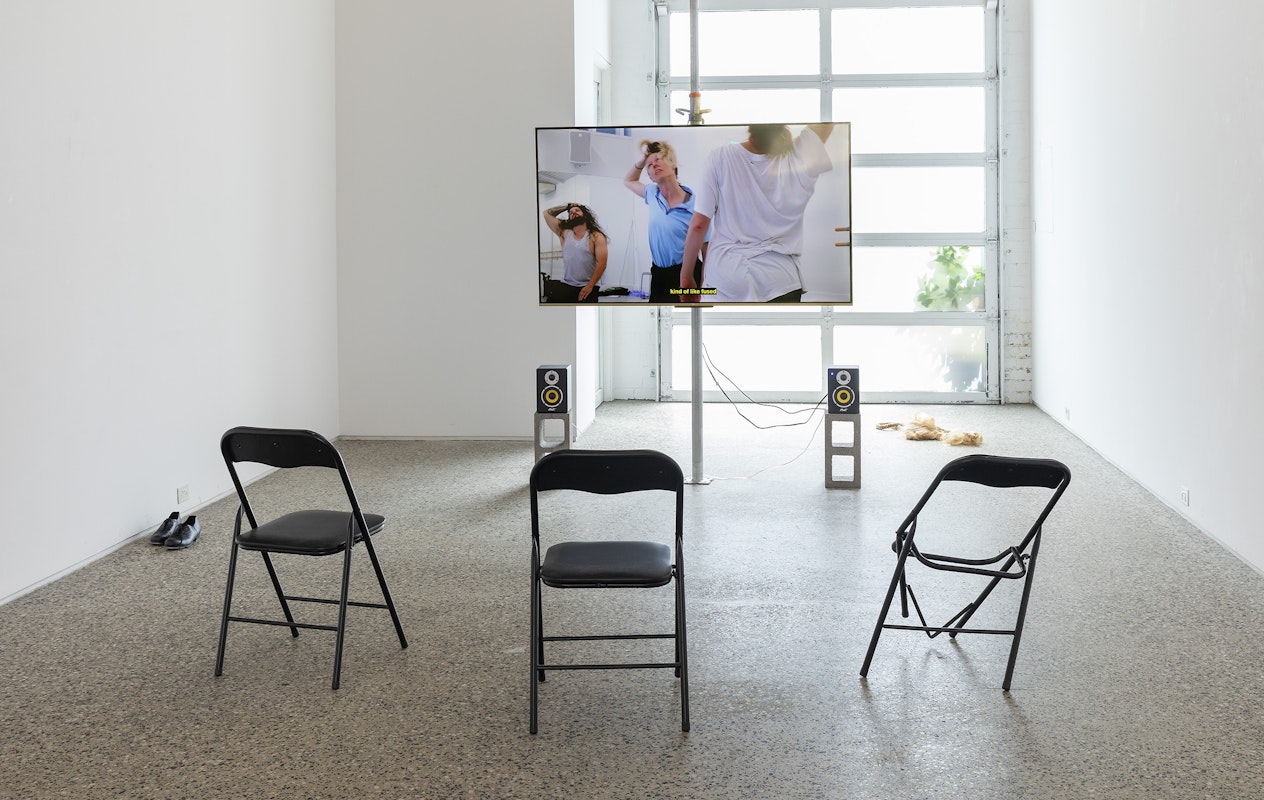 Rebecca Jensen, Marking Out, installation view, Gertrude Glasshouse, Naarm, Melbourne, 2026, image courtesy and © the artist, photograph: Christian Capurro