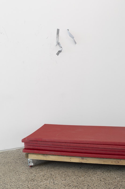 Rebecca Jensen, Marking Out, installation view, Gertrude Glasshouse, Naarm, Melbourne, 2026, image courtesy and © the artist, photograph: Christian Capurro