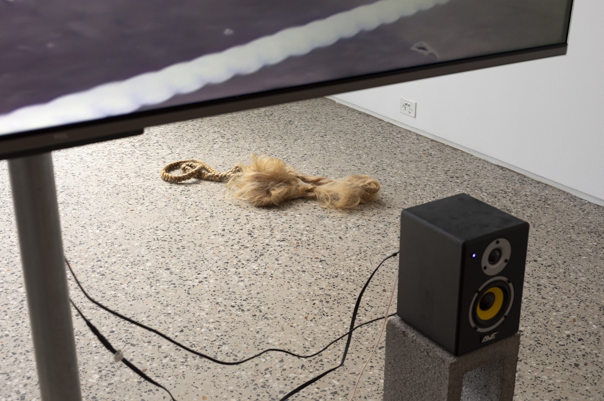 Rebecca Jensen, Marking Out, installation view, Gertrude Glasshouse, Naarm, Melbourne, 2026, image courtesy and © the artist, photograph: Christian Capurro