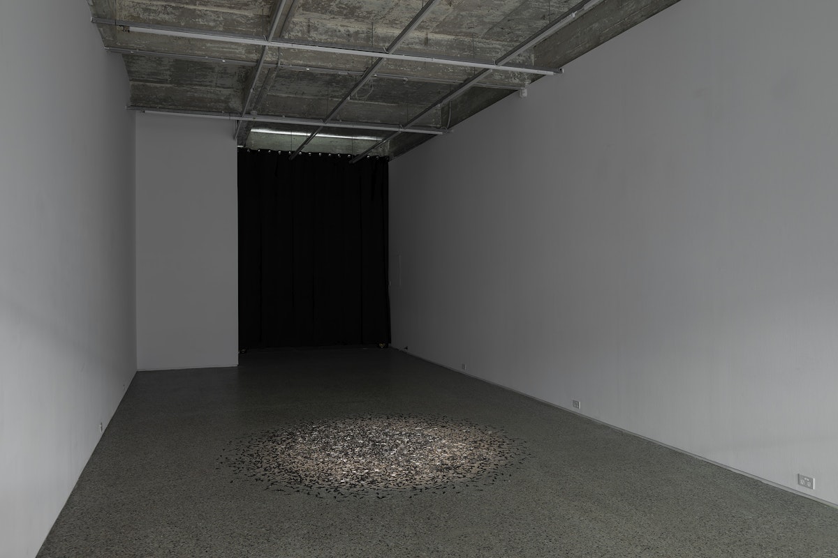 Moorina Bonini, We Were Never Meant to be Contained, hand engraved keys, sound 5:36 mins, installation view, We Were Never Meant to be Contained, Gertrude Glasshouse, Naarm Melbourne, 2026, image courtesy and © the artist, photograph: Christian Capurro