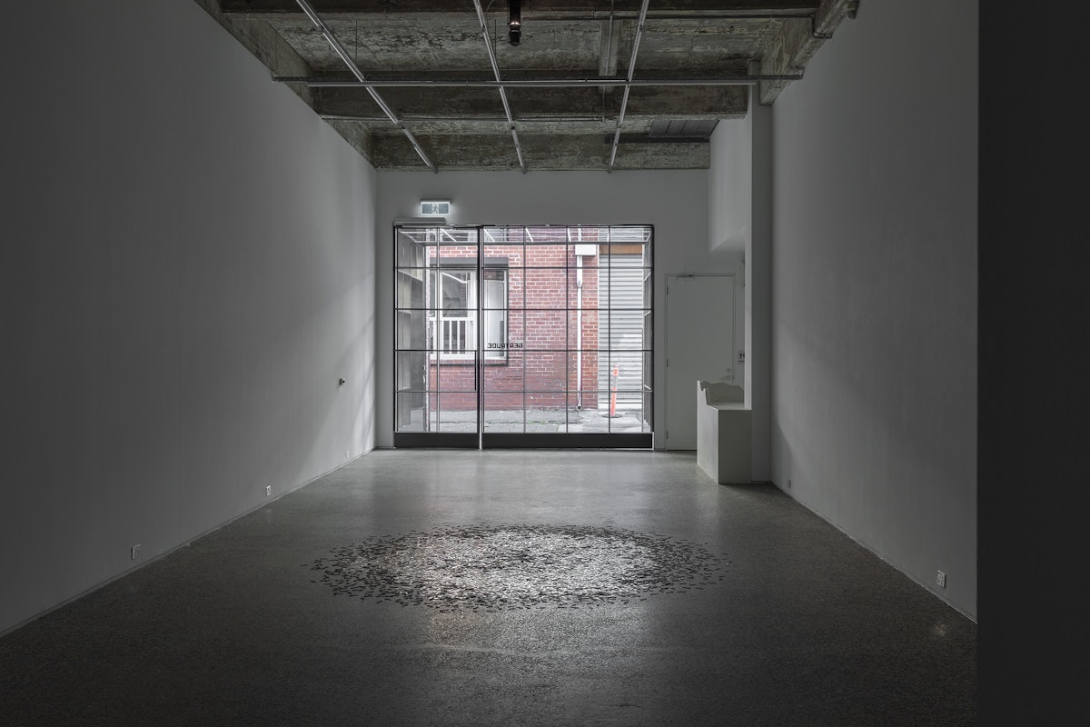 Moorina Bonini, We Were Never Meant to be Contained, hand engraved keys, sound 5:36 mins, installation view, We Were Never Meant to be Contained, Gertrude Glasshouse, Naarm Melbourne, 2026, image courtesy and © the artist, photograph: Christian Capurro