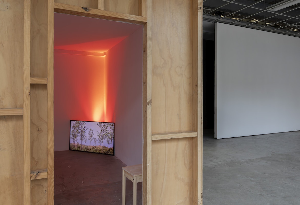 Priyageetha Dia, Lament H.E.A.T, 2023, installation view, salt, Gertrude Contemporary, Naarm Melbourne, 2026, single-channel digital video, colour, sound, image courtesy of the artist and The Ryder Projects, Madrid © the artist, photograph: Christian Capurro