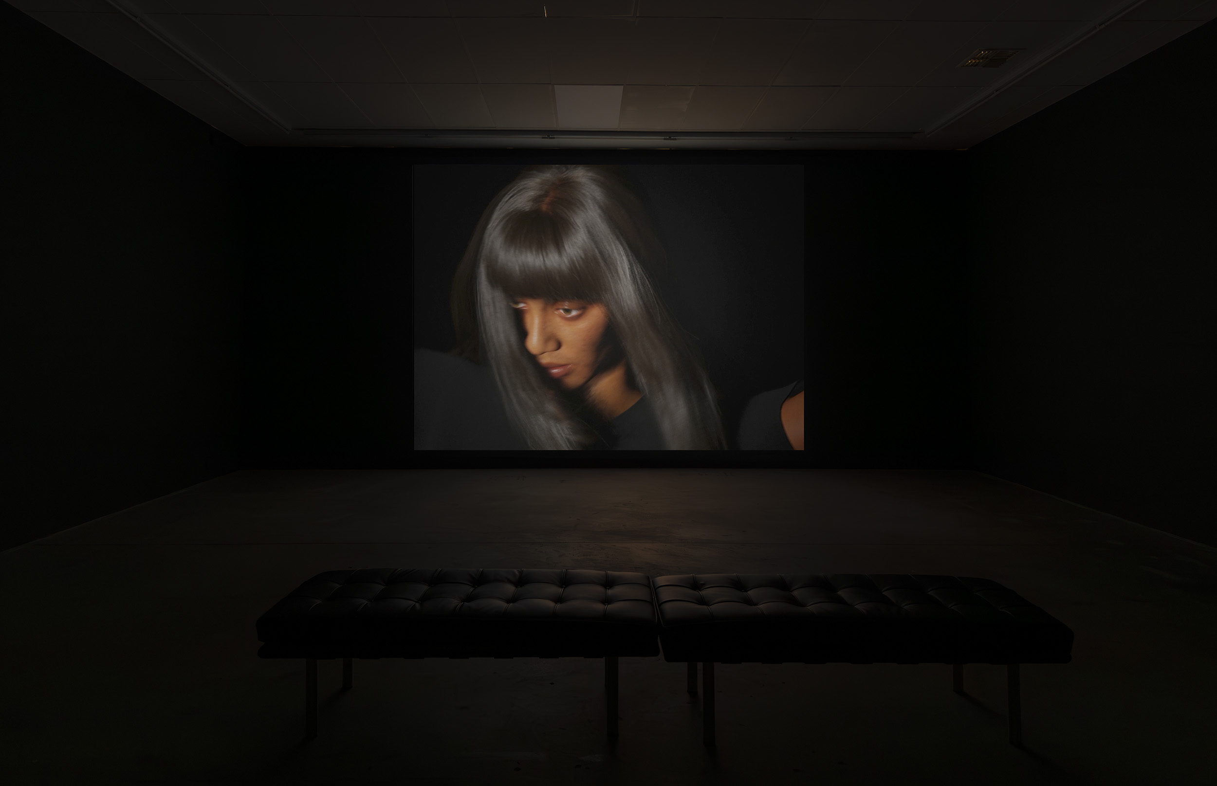 Priyageetha Dia, Night Shift, 2025, installation view, salt, Gertrude Contemporary, Naarm Melbourne, 2026, single-channel digital video, colour, sound, image courtesy of the artist and The Ryder Projects, Madrid © the artist, photograph: Christian Capurro