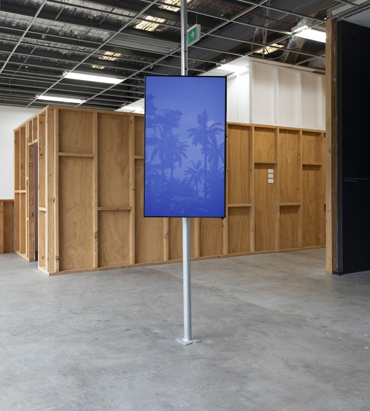 Priyageetha Dia, The Sea is a Blue Memory, 2022, installation view, salt, Gertrude Contemporary, Naarm Melbourne, 2026, single-channel digital video, colour, sound, image courtesy of the artist and The Ryder Projects, Madrid © the artist, photograph: Christian Capurro