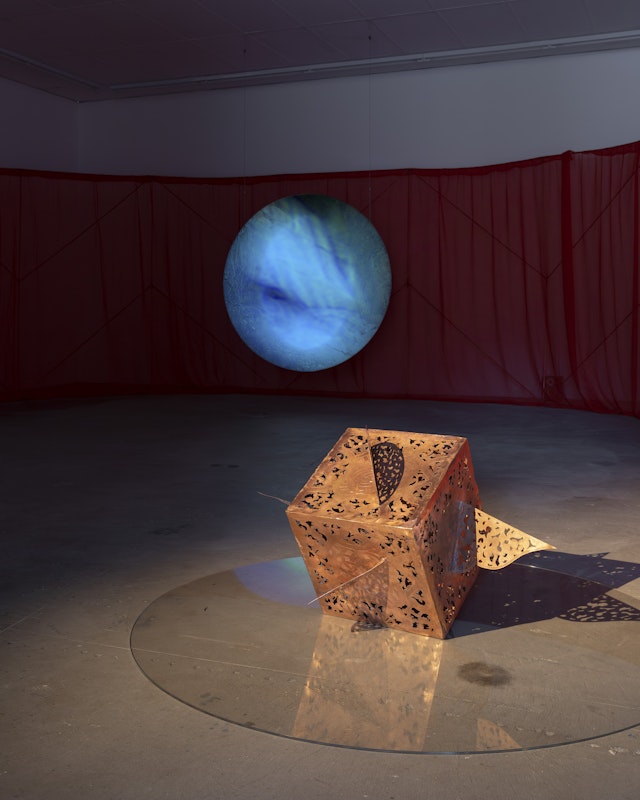 Shireen Taweel, pacing seven circles, 2026, installation view, Gertrude Contemporary, Naarm Melbourne, image courtesy of the artist and STATION, Naarm Melbourne and Sydney © the artist, photograph: Christian Capurro