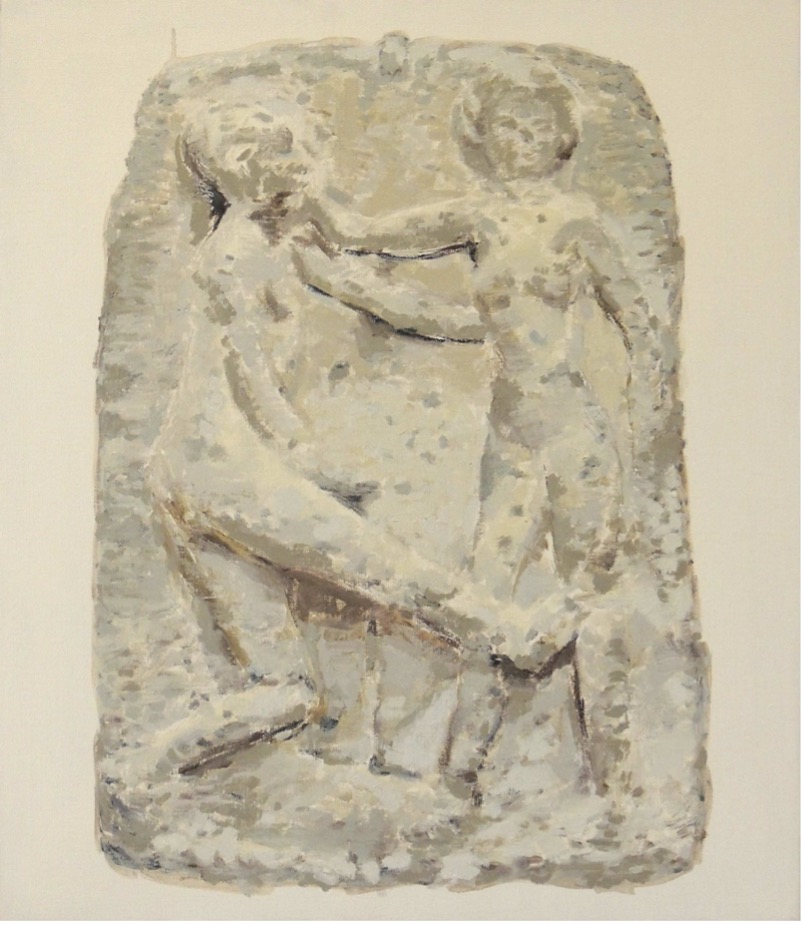 Jonathan Nichols, Untitled couple, 71 x 61 cm, oil on linen, 2022. Courtesy and © the artist.