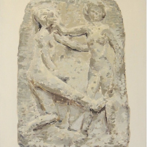Jonathan Nichols, Untitled couple, 71 x 61 cm, oil on linen, 2022. Courtesy and © the artist.