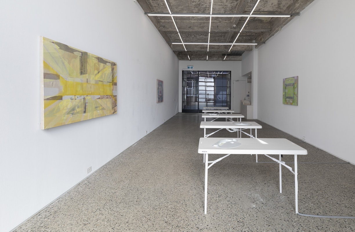 Jordan Halsall, installation view, Force Feeder, Gertrude Glasshouse, Naarm Melbourne, 2026, image courtesy and © the artist, photograph: Christian Capurro