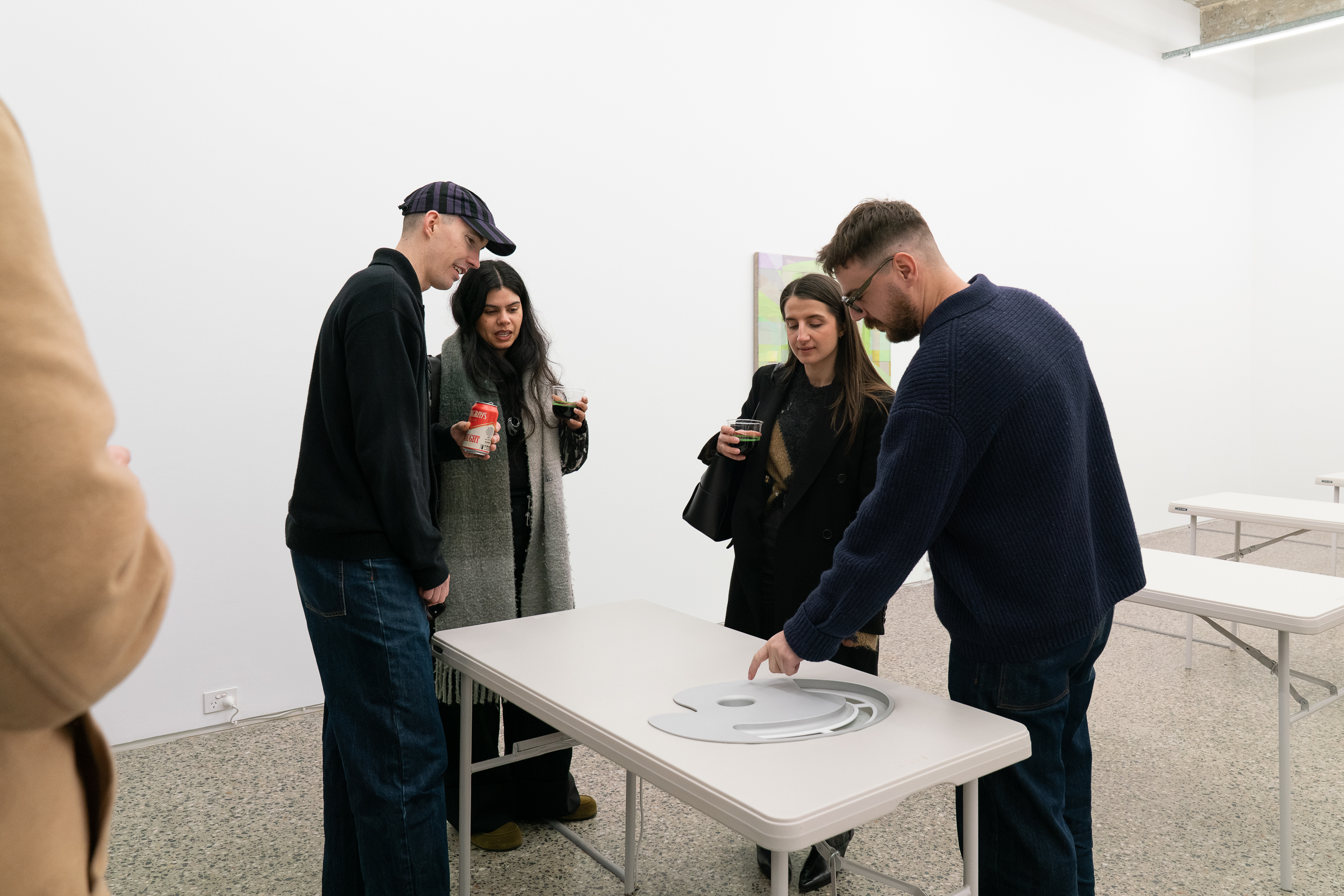 Jordan Halsall, audience view, Force Feeder, Gertrude Glasshouse, Naarm Melbourne, 2026, image courtesy and © the artist, photograph: Machiko Abe
