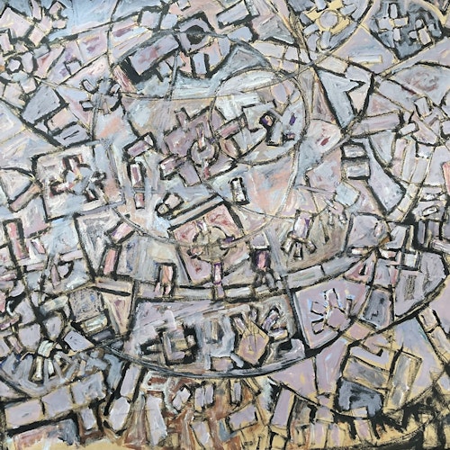 Ben Creaney, ‘Robust Order Lost’, acrylic on paper, 120 x 100cm, 2025. Image courtesy and © the artist.