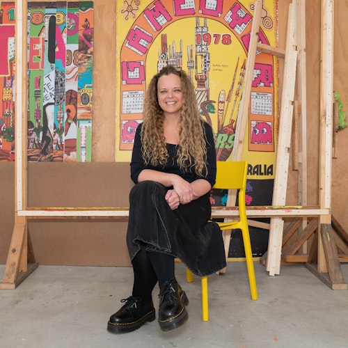 Studio Portrait of Kait James. Photo by Machiko Abe. Courtesy of NAVA.