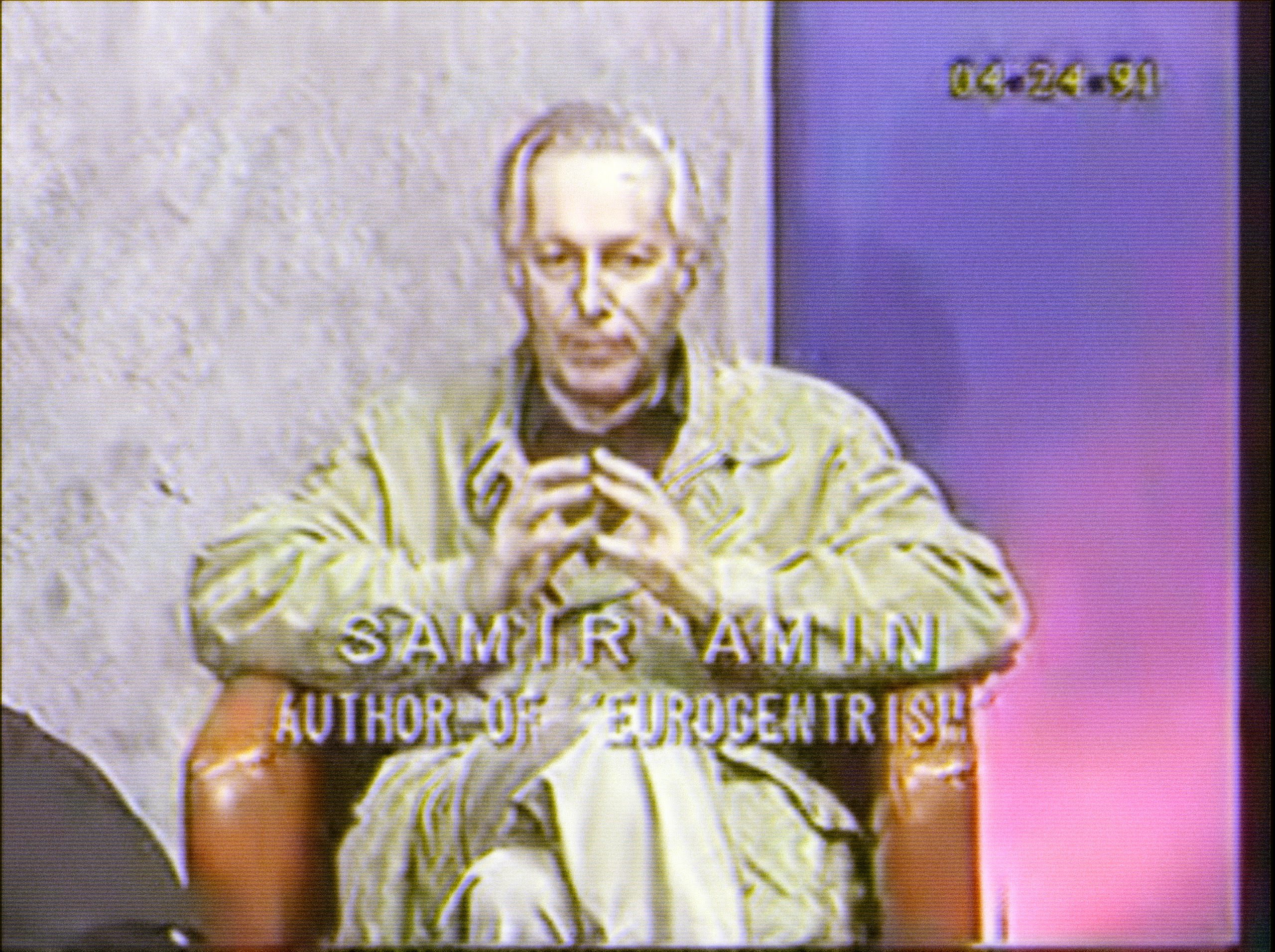 Tarik Ahlip, 9 Minutes with Samir Amin, 2026, single channel film, duration 9 minutes. Courtesy of the artist.