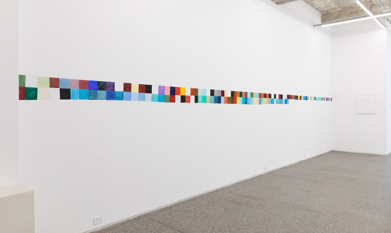 Installation view of Renee Cosgrave & Maia Kreisler, Waiho i te toipoto (keep close together), Gertrude Glasshouse, Naarm Melbourne, 2026, image courtesy and © the artists, photograph: Christian Capurro