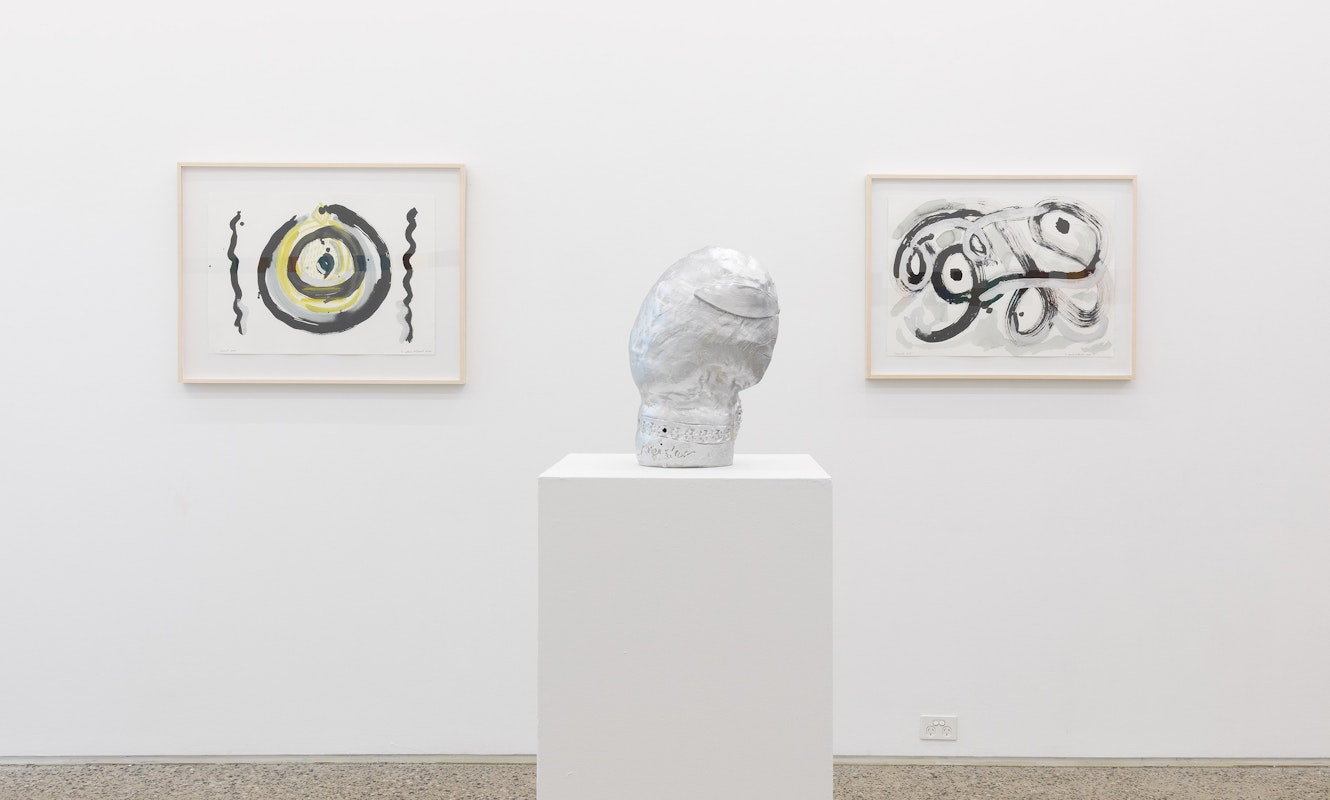 Installation view of Renee Cosgrave & Maia Kreisler, Waiho i te toipoto (keep close together), Gertrude Glasshouse, Naarm Melbourne, 2026, image courtesy and © the artists, photograph: Christian Capurro