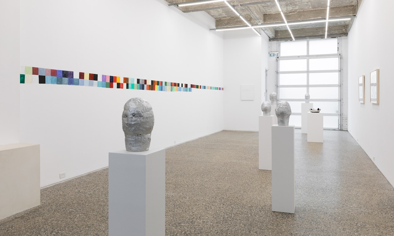 Installation view of Renee Cosgrave & Maia Kreisler, Waiho i te toipoto (keep close together), Gertrude Glasshouse, Naarm Melbourne, 2026, image courtesy and © the artists, photograph: Christian Capurro