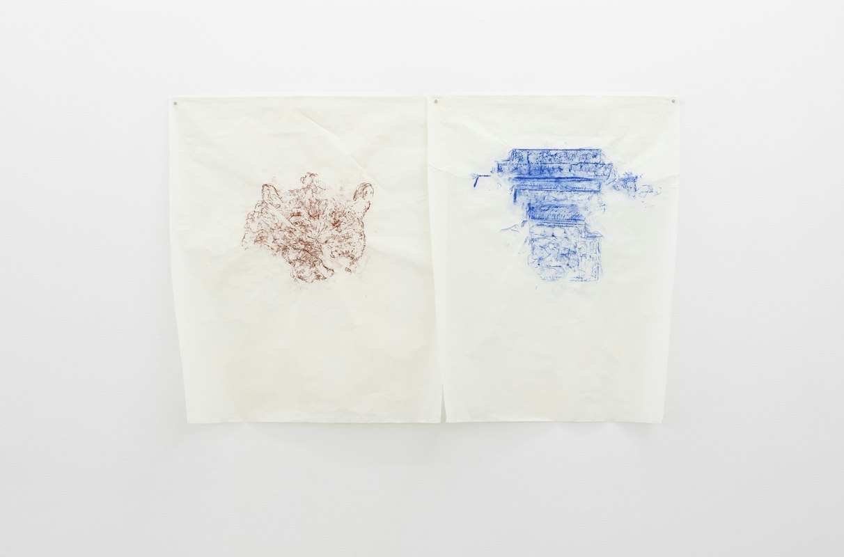 Leyla Stevens, Pura Taman Sari II, 2026, graphite and charcoal on handmade Balinese banana paper, image courtesy and © the artist, photograph: Christian Capurro