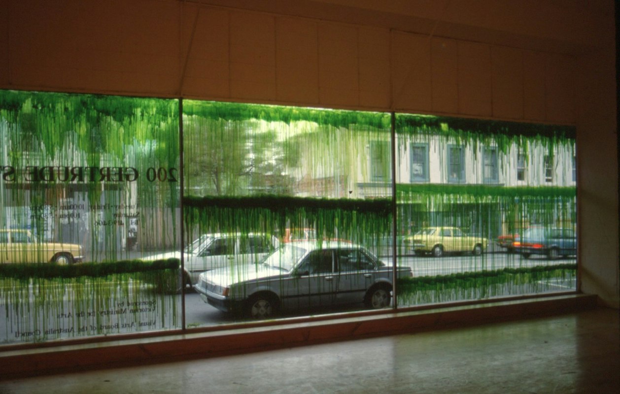 Installation view of Sue Pedley, the interdial zone, 1991. Photo courtesy of Gertrude Archive.