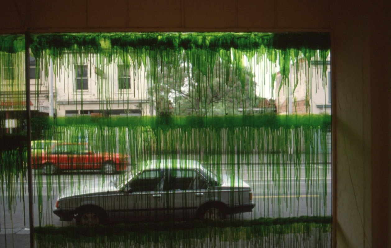 Installation view of Sue Pedley, the interdial zone, 1991. Photo courtesy of Gertrude Archive.