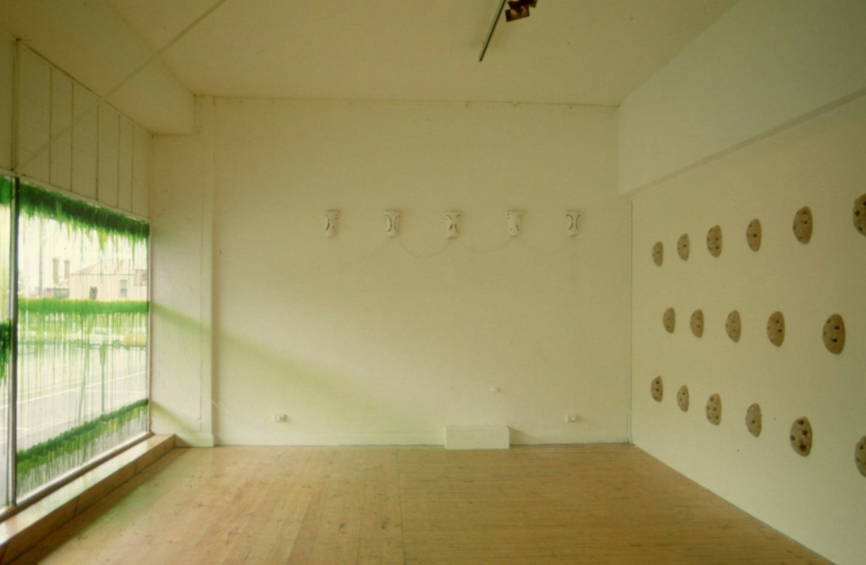 Installation view of Sue Pedley, the interdial zone, 1991. Photo courtesy of Gertrude Archive.