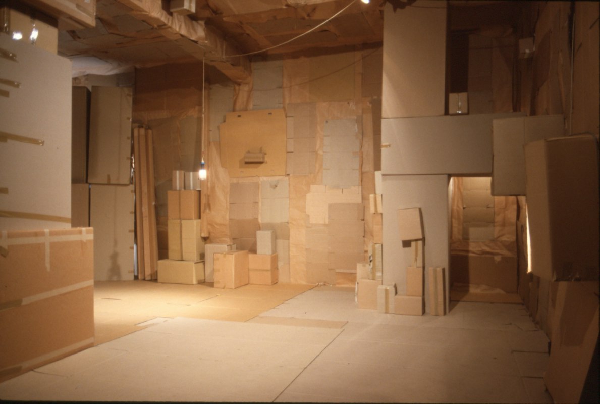 Installation view of Colin Duncan, Cave, 1992. Photo courtesy of Gertrude Archive.