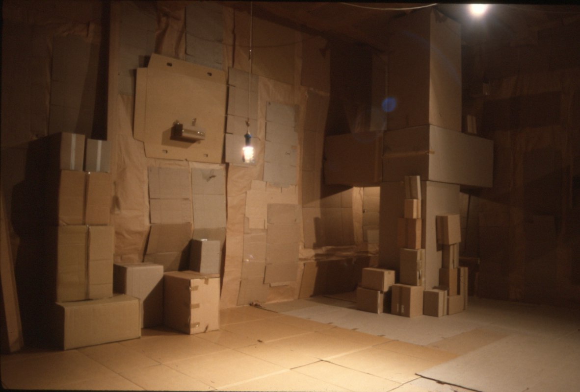 Installation view of Colin Duncan, Cave, 1992. Photo courtesy of Gertrude Archive.