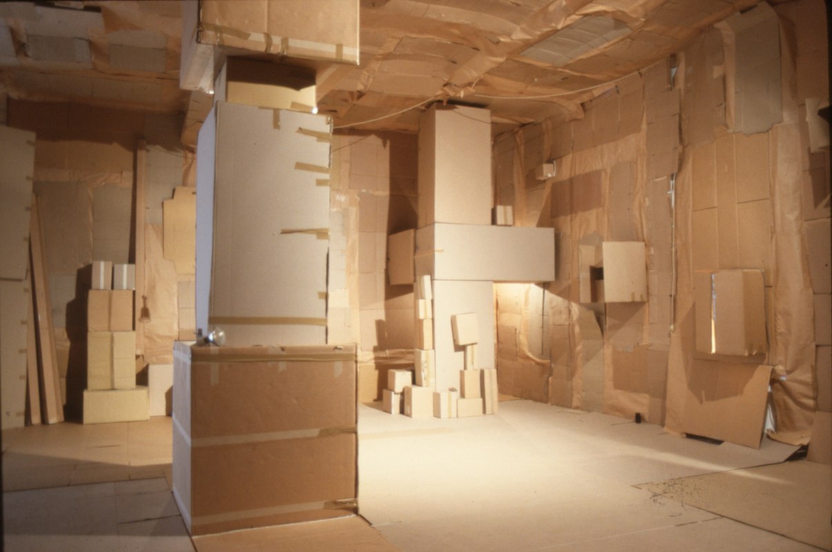 Installation view of Colin Duncan, Cave, 1992. Photo courtesy of Gertrude Archive.