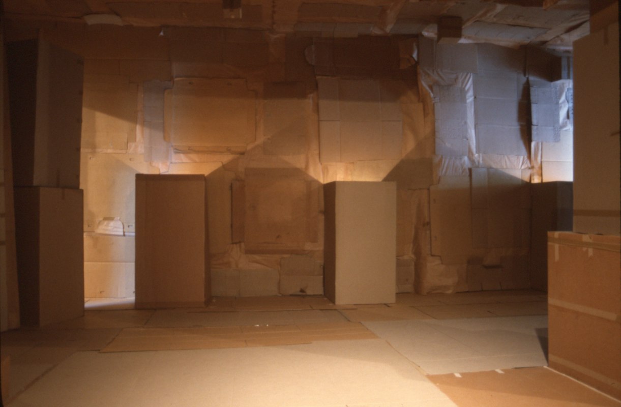 Installation view of Colin Duncan, Cave, 1992. Photo courtesy of Gertrude Archive.