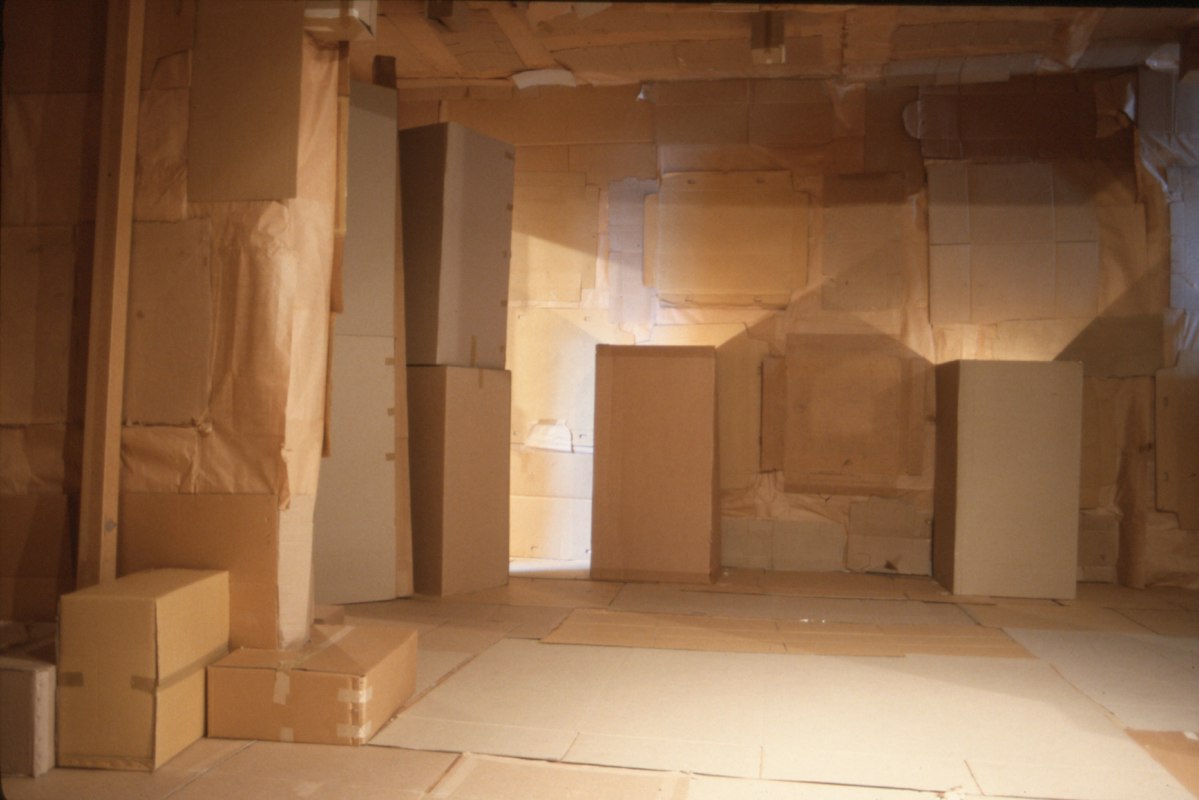 Installation view of Colin Duncan, Cave, 1992. Photo courtesy of Gertrude Archive.