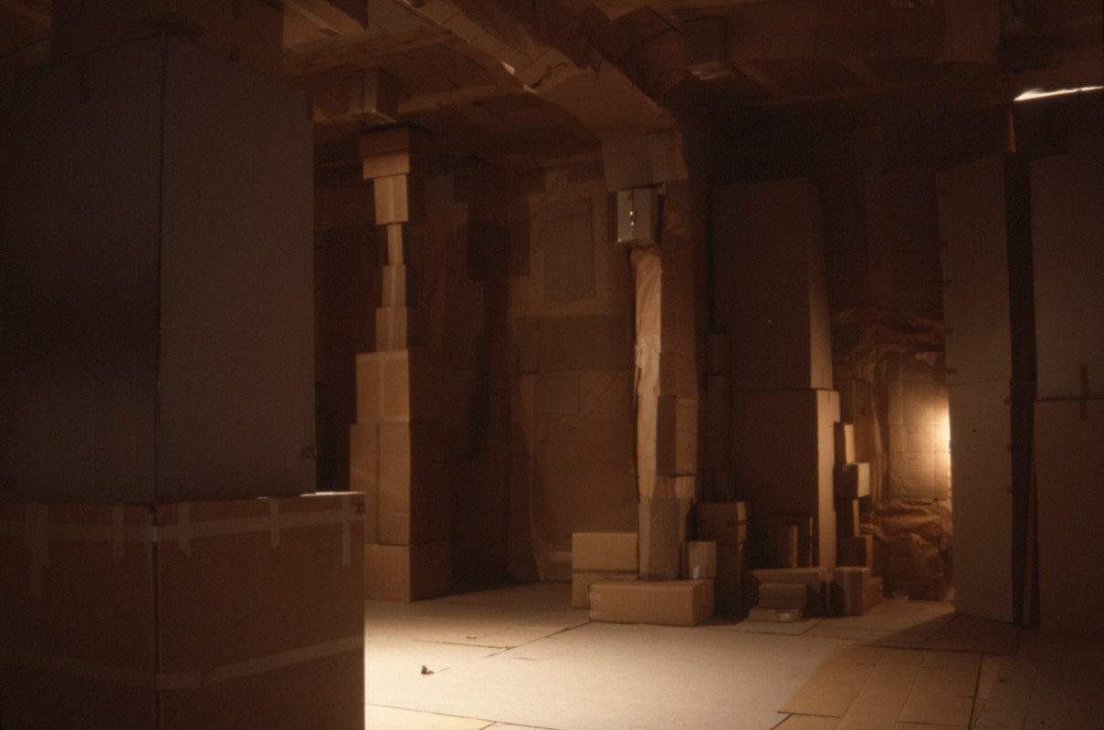 Installation view of Colin Duncan, Cave, 1992. Photo courtesy of Gertrude Archive.