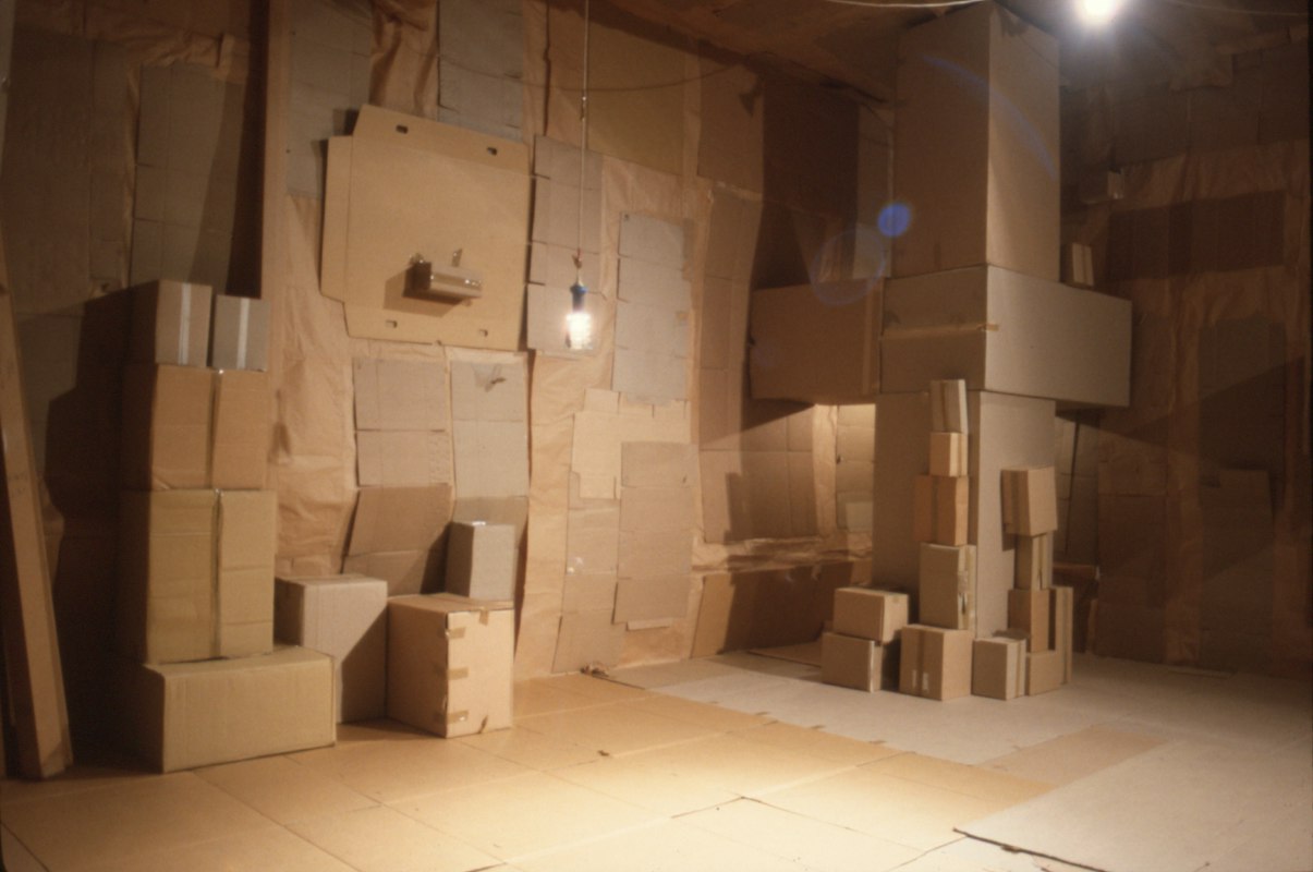 Installation view of Colin Duncan, Cave, 1992. Photo courtesy of Gertrude Archive.