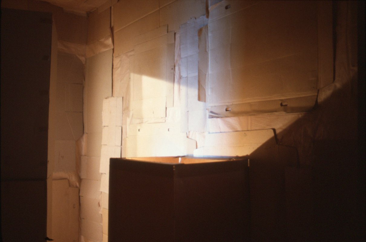 Installation view of Colin Duncan, Cave, 1992. Photo courtesy of Gertrude Archive.