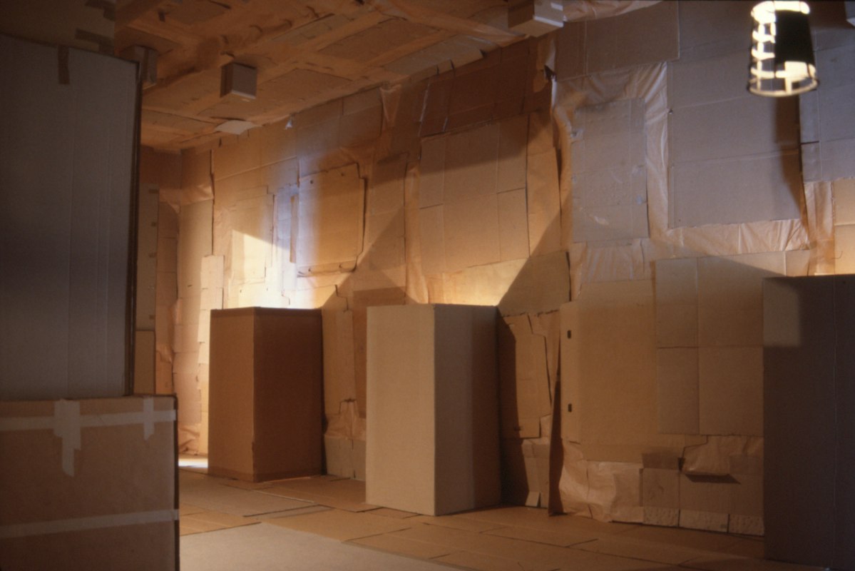 Installation view of Colin Duncan, Cave, 1992. Photo courtesy of Gertrude Archive.