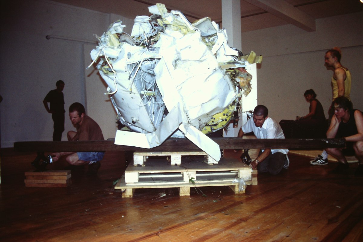 KIT, COTIS (Cult of the Inserter Seat), 1999, documentation of exhibition installation, 200 Gertrude Street, Naarm Melbourne, courtesy and © the artists, image courtesy the Gertrude Archive.